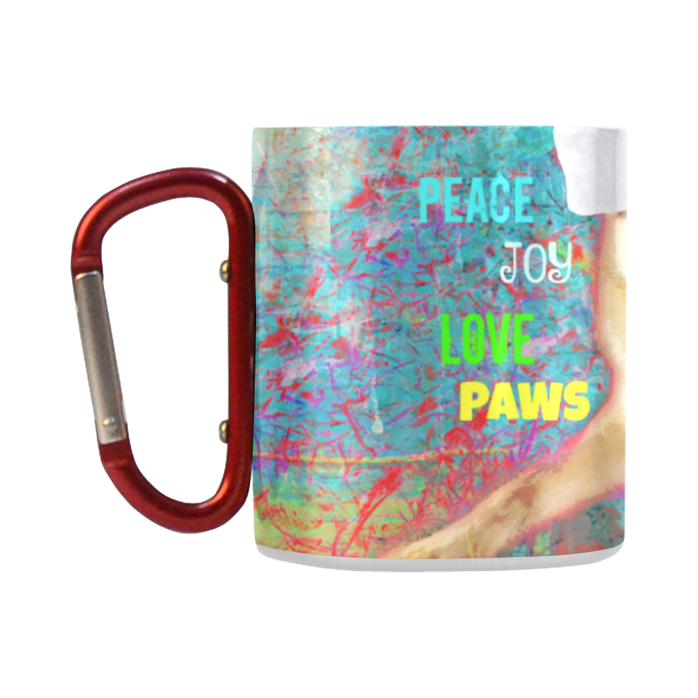 "Peace Love Joy Paws" Classic Insulated Mug(10.3OZ)