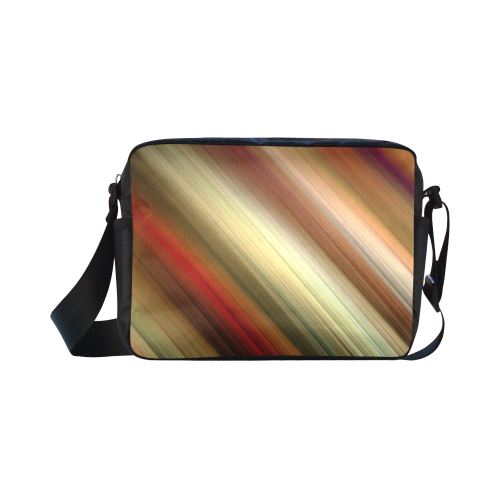 Fall Time Colored Gradient Diagonal Stripes Classic Cross-body Nylon Bags (Model 1632)