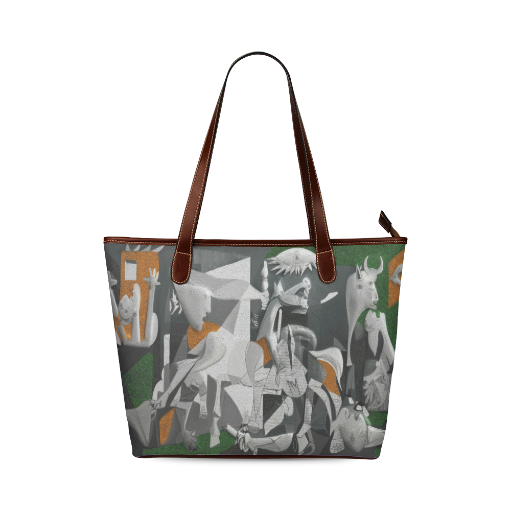 My Picasso Serie:Guernica Shoulder Tote Bag (Model 1646)