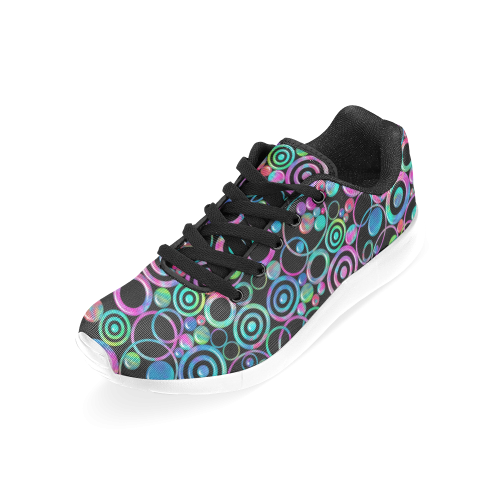 Psychedelic Circles and Targets by ArtformDesigns Women’s Running Shoes (Model 020)
