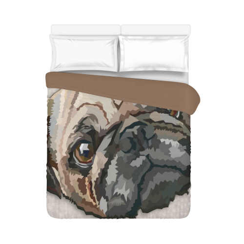 pug love Duvet Cover 86"x70" ( All-over-print)