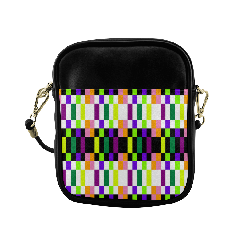 Colorful geometry Sling Bag (Model 1627)