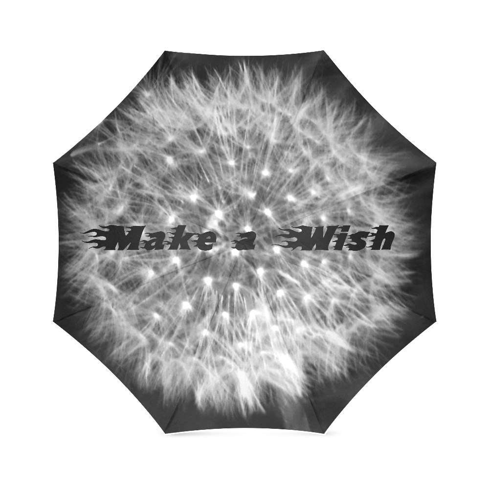 Dandelion Fuzz Make A Wish Foldable Umbrella (Model U01)