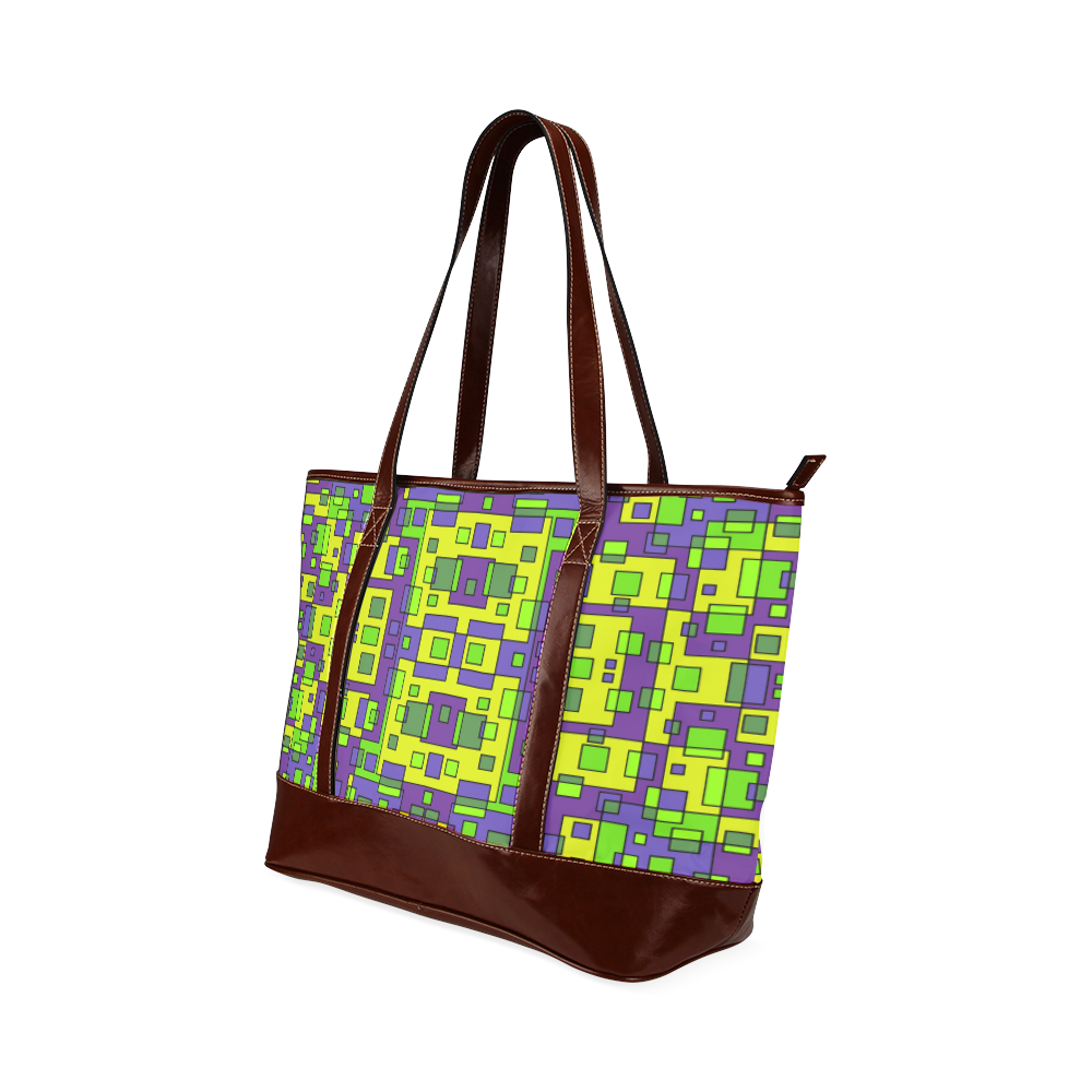 Overlap squares Tote Handbag (Model 1642)