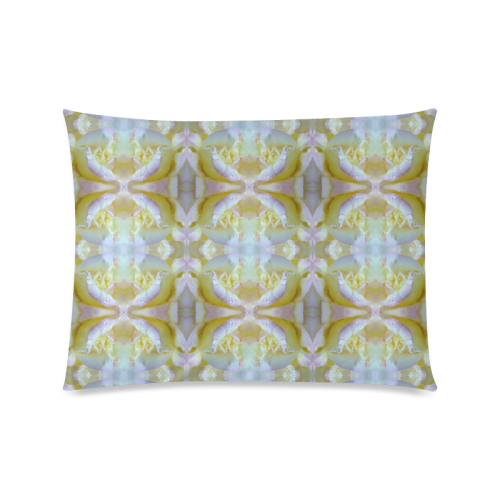 White Yellow  Pattern Custom Picture Pillow Case 20"x26" (one side)