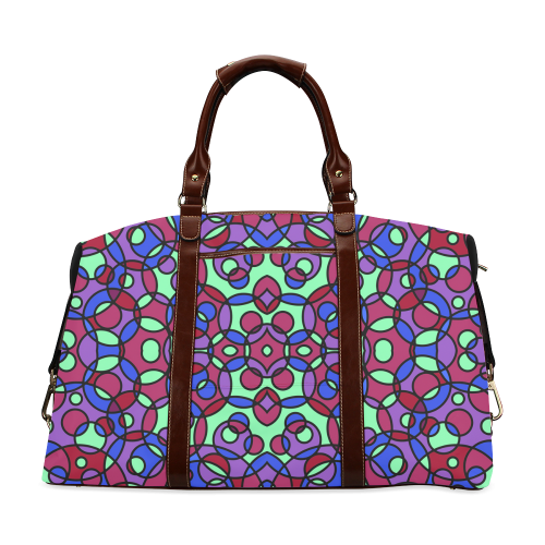 Kaleidoscope circles Classic Travel Bag (Model 1643)