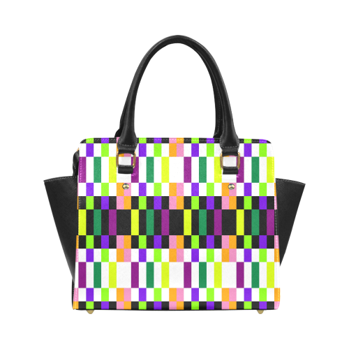 Colorful geometry Classic Shoulder Handbag (Model 1653)