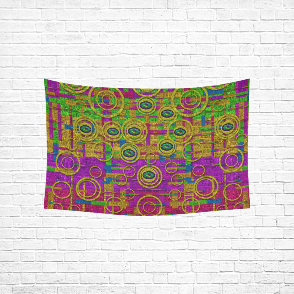 Carpe Diem in rainbows Cotton Linen Wall Tapestry 60"x 40"