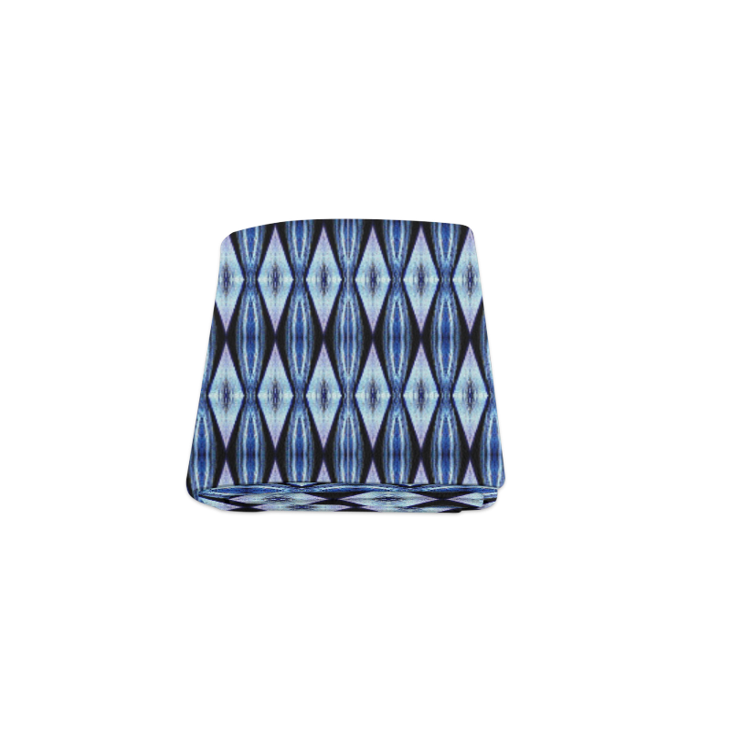Blue White Diamond Pattern Blanket 40"x50"