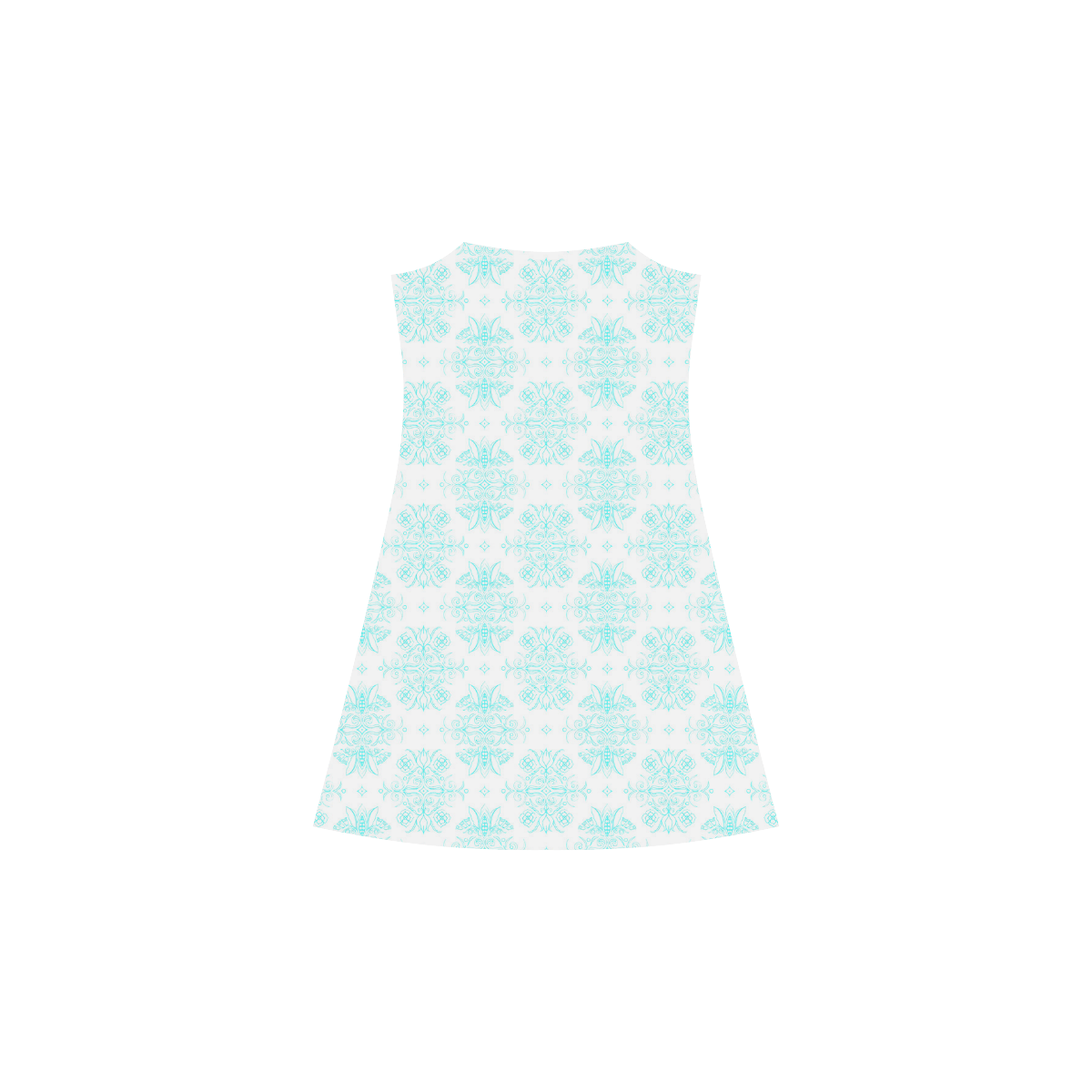 Wall Flower in Airy Blue Drama by Aleta Alcestis Slip Dress (Model D05)