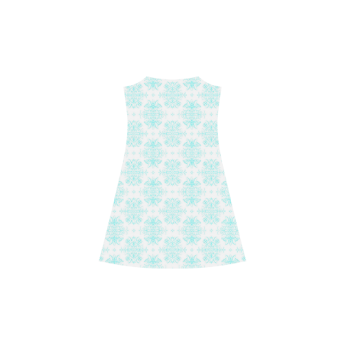Wall Flower in Airy Blue Drama by Aleta Alcestis Slip Dress (Model D05)