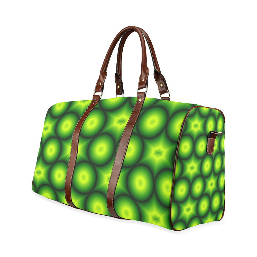 Quilts Grun Lutos Kerne Waterproof Travel Bag/Large (Model 1639)