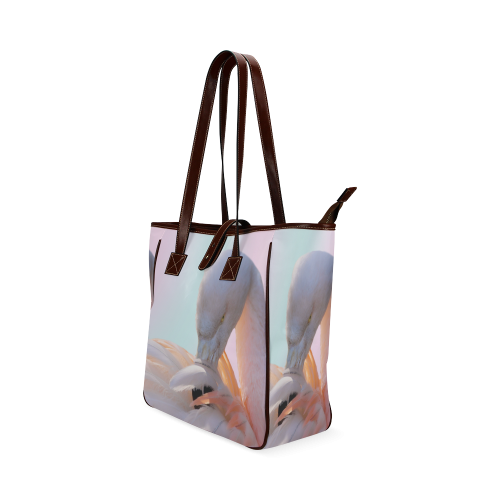 Flamingo Pink Mint Classic Tote Bag (Model 1644)