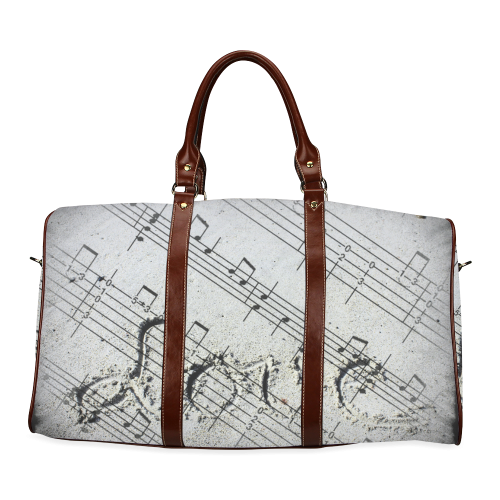 Love Music by Martina Webster Waterproof Travel Bag/Small (Model 1639)