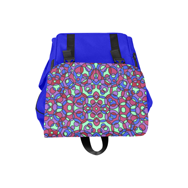 Kaleidoscope circles Casual Shoulders Backpack (Model 1623)