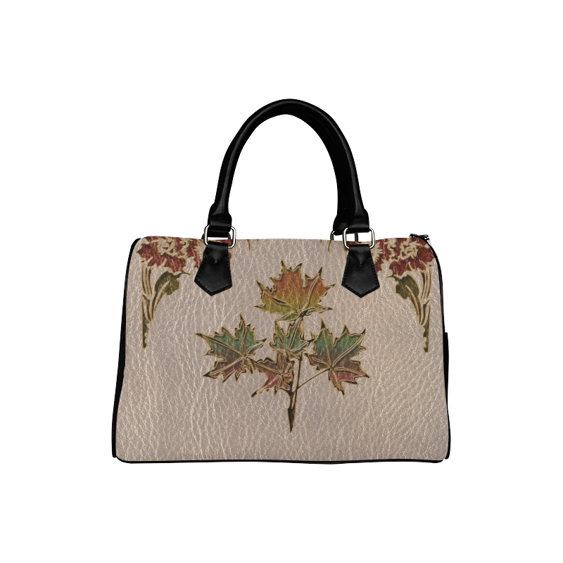 Leather-Look Thanksgiving Boston Handbag (Model 1621)