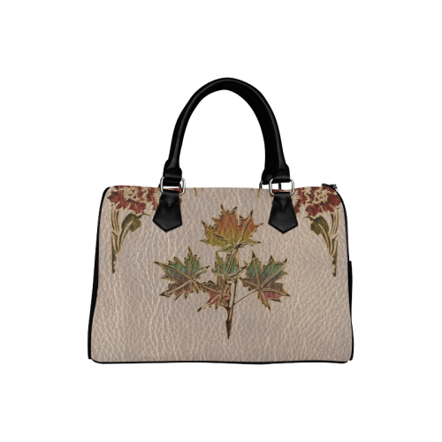 Leather-Look Thanksgiving Boston Handbag (Model 1621)