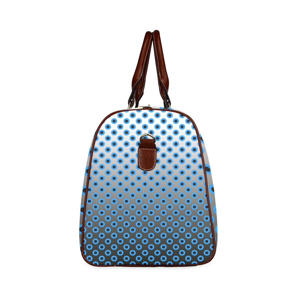 Gradient circles Waterproof Travel Bag/Large (Model 1639)