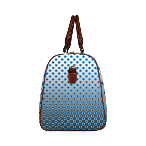 Gradient circles Waterproof Travel Bag/Large (Model 1639)
