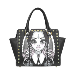 Wednesday STUDDED BAG Rivet Shoulder Handbag (Model 1645)