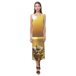 Egypt King Tut Phaedra Sleeveless Open Fork Long Dress (Model D08)