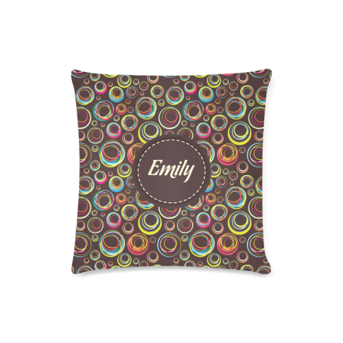 rubber bands Custom Zippered Pillow Case 16"x16"(Twin Sides)
