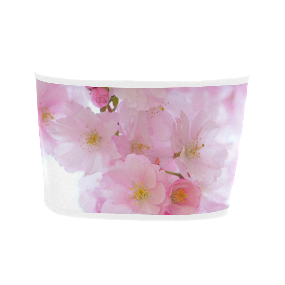 Wonderful Pink Japanese Cherry Tree Blossoms Bandeau Top