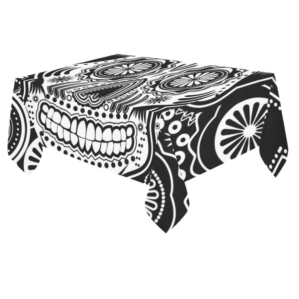 sugar skull Cotton Linen Tablecloth 60"x 84"