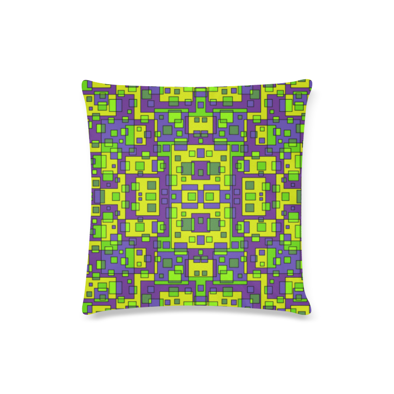 Kaleidoscope circles Custom Zippered Pillow Case 16"x16"(Twin Sides)