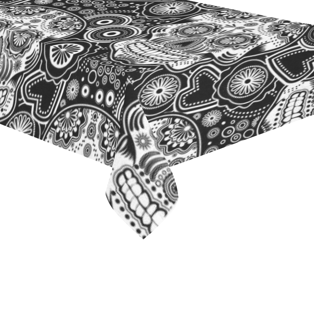 sugar skull Cotton Linen Tablecloth 60"x120"