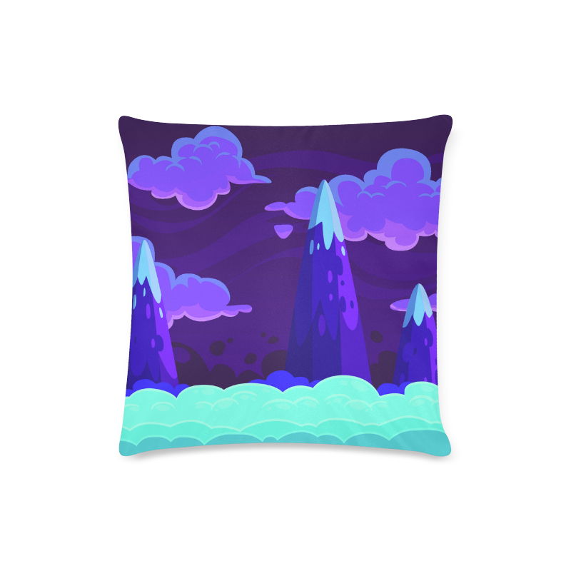 Spooky Mountain Custom Zippered Pillow Case 16"x16"(Twin Sides)