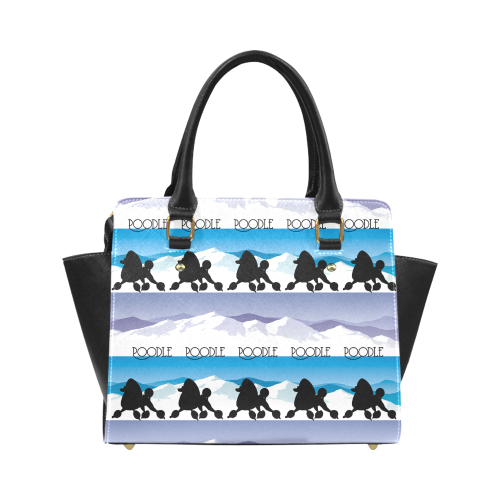 Black Poodles Rockin The Rockies Classic Shoulder Handbag (Model 1653)