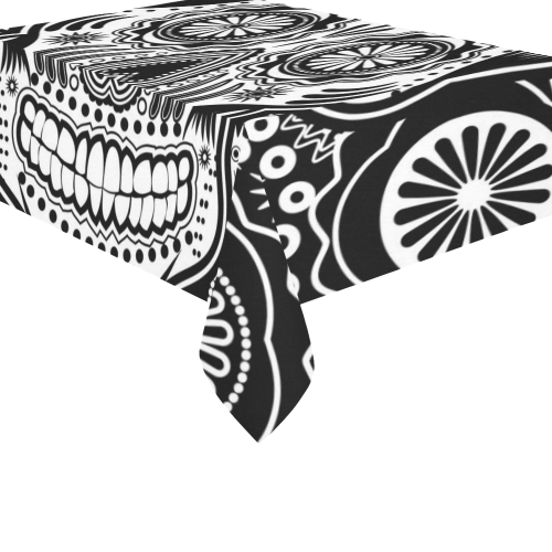 sugar skull Cotton Linen Tablecloth 60"x 84"
