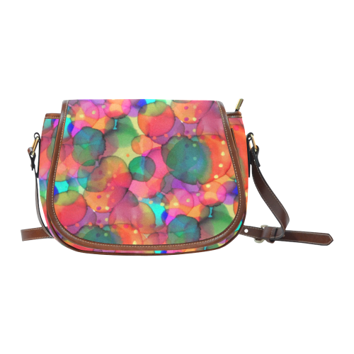 Rainbow Bubbles Saddle Bag/Large (Model 1649)