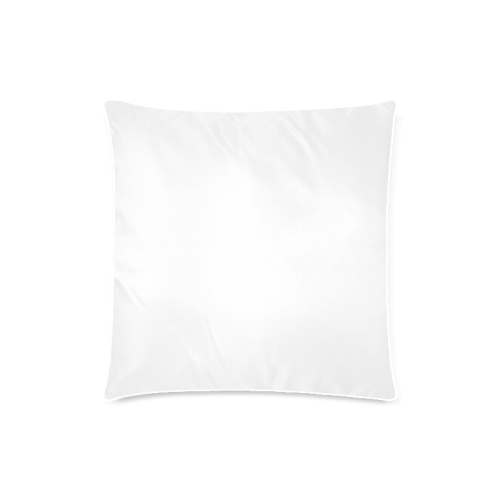 White Yellow  Pattern Custom Zippered Pillow Case 18"x18" (one side)