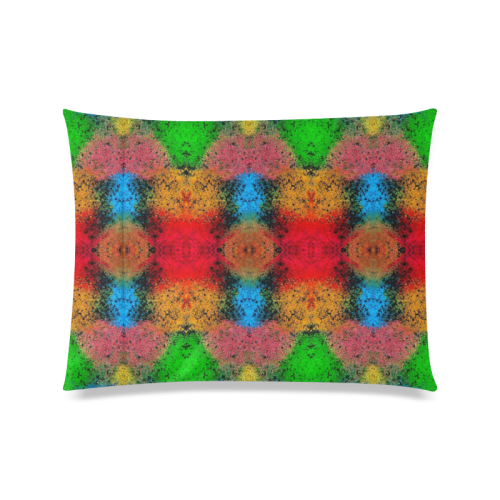 Colorful Goa Tapestry Painting Custom Zippered Pillow Case 20"x26"(Twin Sides)