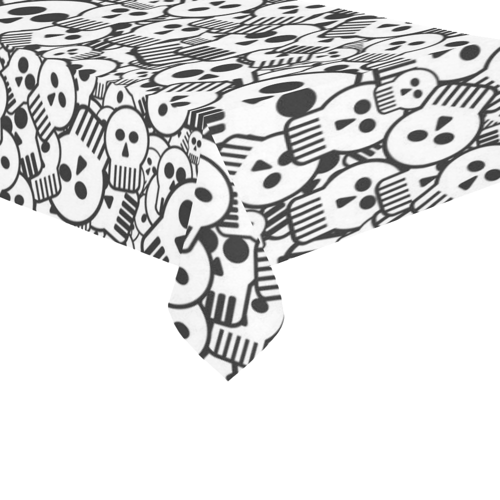 toon skulls Cotton Linen Tablecloth 60"x 104"
