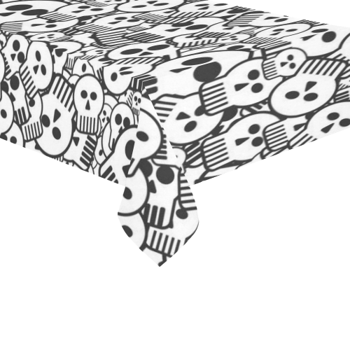 toon skulls Cotton Linen Tablecloth 60"x 104"