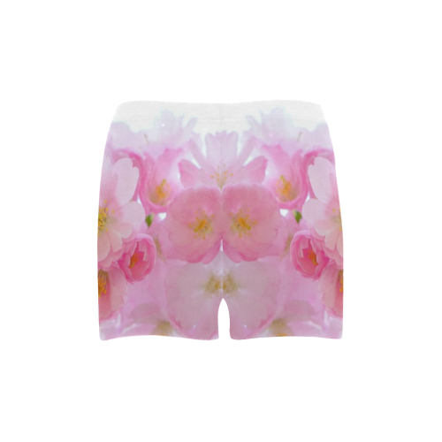 Wonderful Pink Japanese Cherry Tree Blossoms Briseis Skinny Shorts (Model L04)