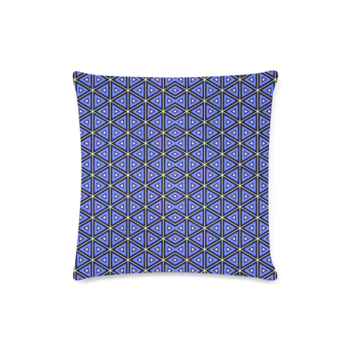 Overlap squares Custom Zippered Pillow Case 16"x16"(Twin Sides)