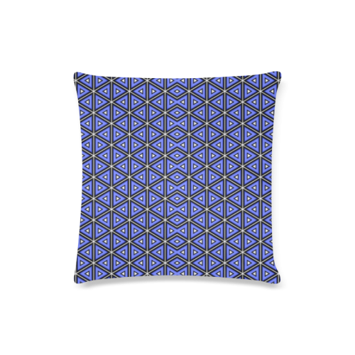Overlap squares Custom Zippered Pillow Case 16"x16"(Twin Sides)