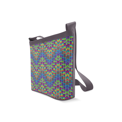 Crazy Neon Waves Crossbody Bags (Model 1613)