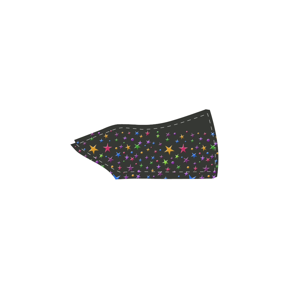 Night stars Women's Slip-on Canvas Shoes (Model 019)