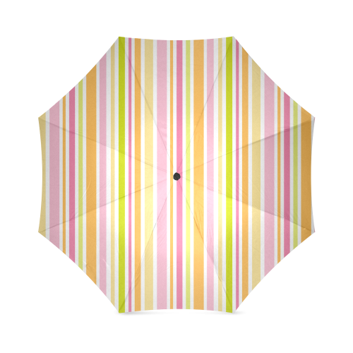 Colorful Stripes Foldable Umbrella (Model U01)