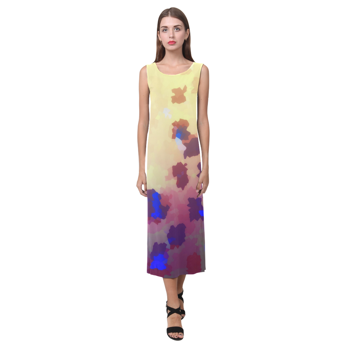 AUTUMN Phaedra Sleeveless Open Fork Long Dress (Model D08)