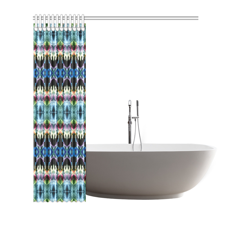In Space Pattern Shower Curtain 72"x72"