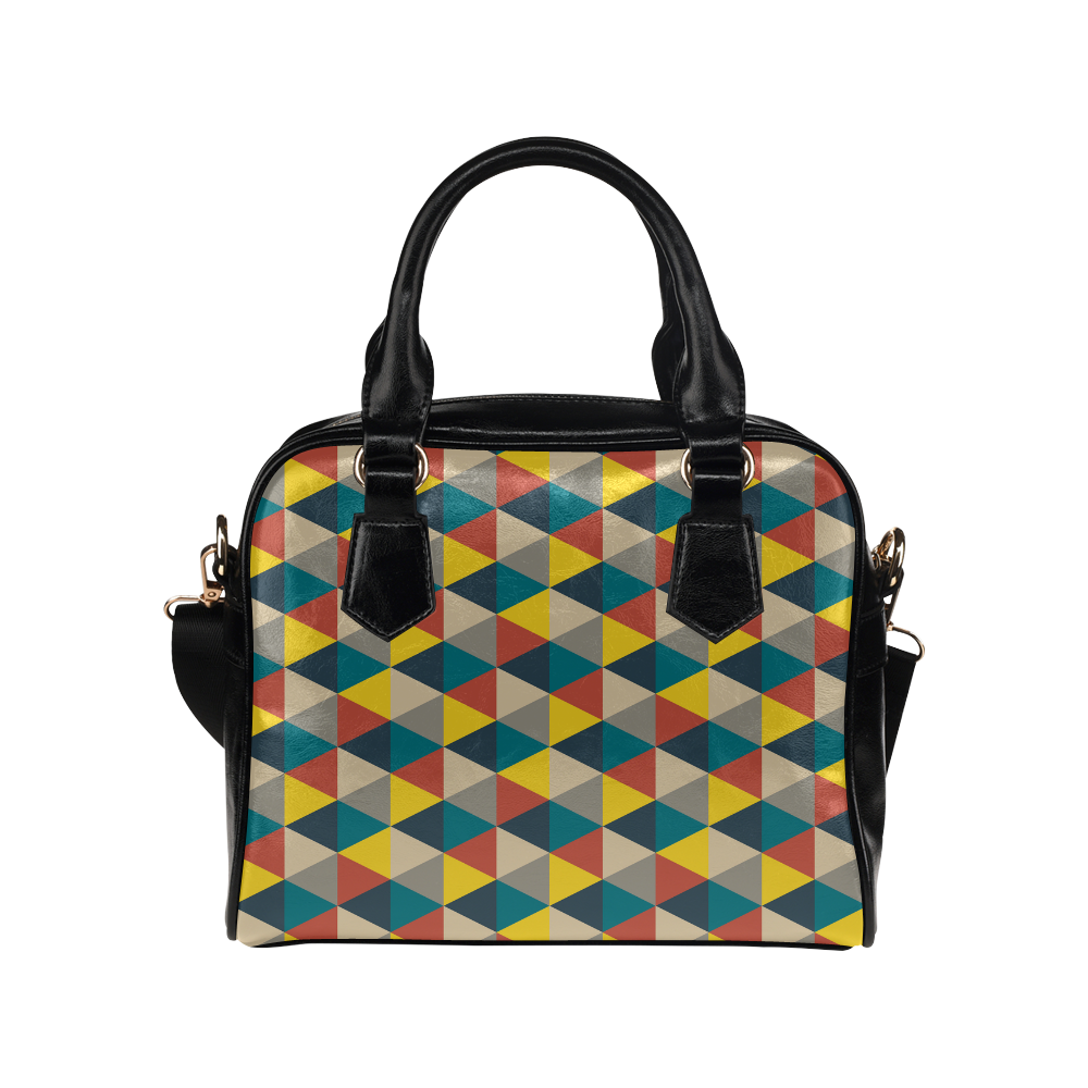 Colorful geometric   - design and vector Shoulder Handbag (Model 1634)