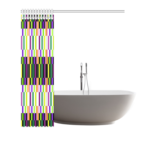 Colorful geometry Shower Curtain 66"x72"