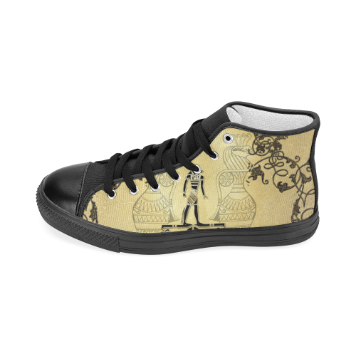 Anubis, the egypt god Women's Classic High Top Canvas Shoes (Model 017)