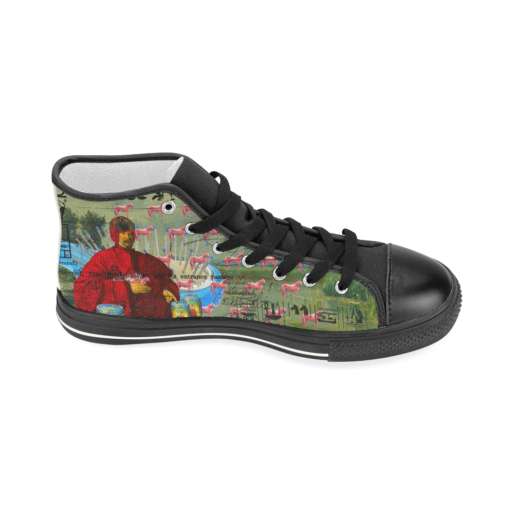 I FOUND THEM IN THERE II Women's Classic High Top Canvas Shoes (Model 017)